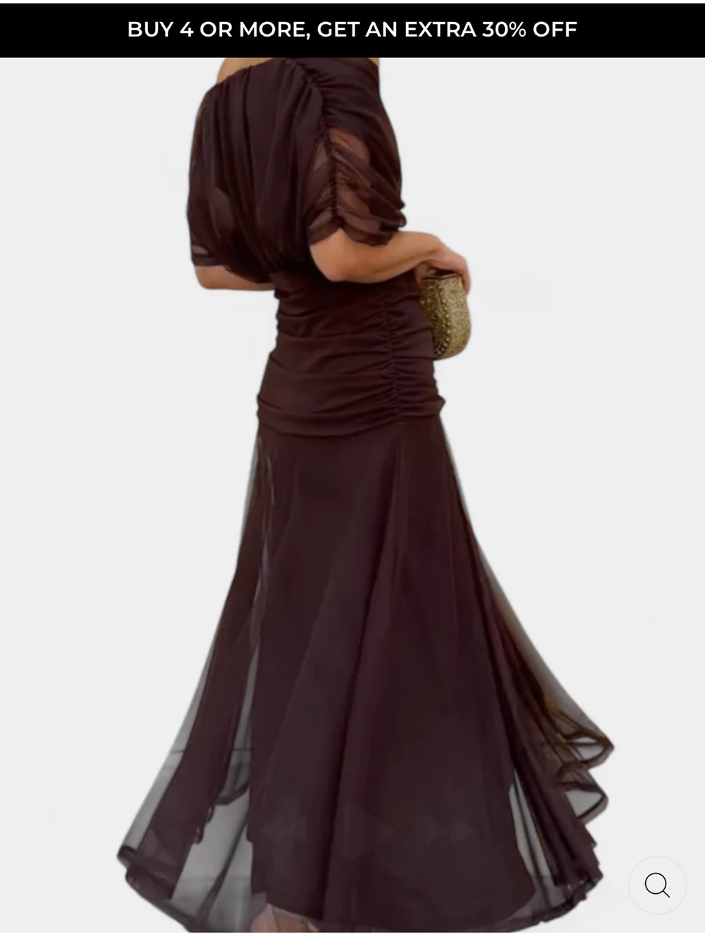 Alondra dress in brown